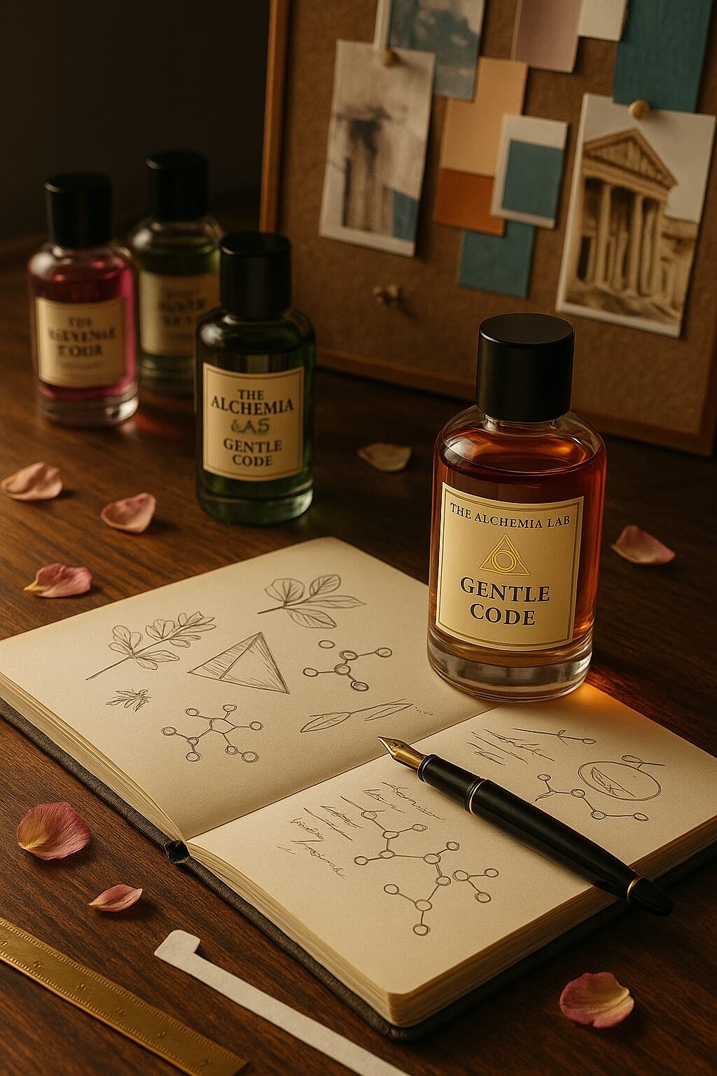 Proceso de composición y notas aromáticas en The Alchemia Lab