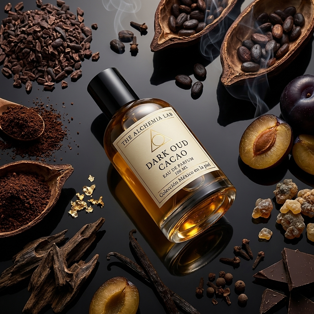 Dark Oud Cacao Eau de Parfum 100 ml | Perfume Unisex Oscuro Gourmand - 3